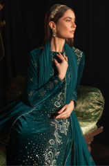 JAZMIN - Winter 3PC Velvet Embroidered Suit - BFB0521