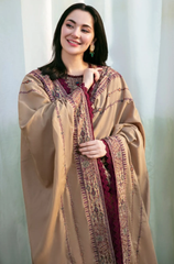 Zara Shahjahan - Winter 3PC Dhanak Embroidered Suit - BFB0449