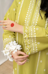 Urge - Winter 3PC Dhanak Embroidered Suit - BFB0137