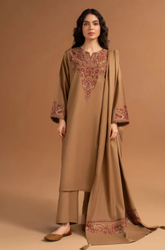 Pezwan - Winter 3PC Dhanak Embroidered Suit - BFB0418