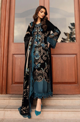 Kayseria -Winter 3PC Velvet Embroidered Suit - BFB0509