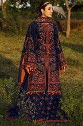 HUSSAIN REHAR - Winter 3PC Dhanak Embroidered Suit - BFB0463