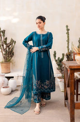 BATIK - 3PC Lawn Embroidered Shirt with Cotton Embroidered Dupatta and Trouser - BFS0053