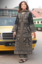 ASIM JOFA - 3PC Lawn Embroidered Shirt with Chiffon Printed Dupatta and Trouser - BFB04080