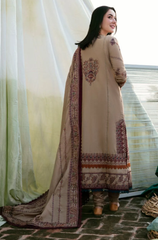 Zara Shahjahan - Winter 3PC Dhanak Embroidered Suit - BFB0449