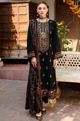 Rimsha - Winter 3PC Dhanak Embroidered Suit - BFB0420