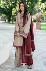 Baroque - Stitched 3Pcs Embroidered Dhanak Suit – RTW019