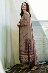 Zara Shahjahan - Winter 3PC Dhanak Embroidered Suit - BFB0449