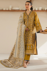 Sapphire - Winter 3PC Khaddar Digital Printed Dress - BFU0442