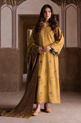 Winter 3PC Dhanak Embroidered Suit - BFB0589