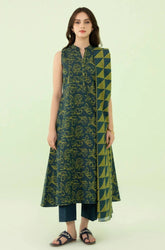 Winter 3PC Khaddar Digital Printed Dress - BFB0586