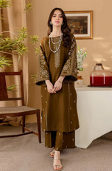 Baroque - Winter 2PC Dhanak Embroidered Suit- BFRZ0108