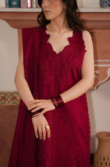 Summer 3PC Lawn Chikankari Embroidered Suit - BFB0781
