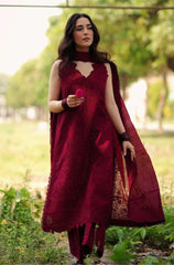Summer 3PC Lawn Chikankari Embroidered Suit - BFB0781