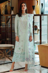 Summer 3PC Lawn Sequence Embroidered Suit - BFB0685