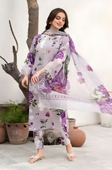 Summer 3PC Lawn Digital Printed Dress - BFB0713