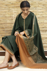 Asiling - Winter 3PC Dhanak Embroidered Shirt - BFFC178