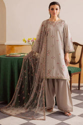 Stitched 3Pcs Embroidered Lawn Suit – RTW043 - | BlueFery