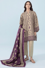Stitched 3Pcs Printed Khaddar Suit – RTW017 - | BlueFery