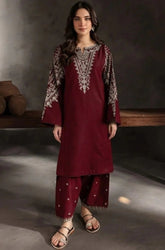 Summer 2PC Lawn Embroidered Suit - BFB0690 - New Arrivals | BlueFery