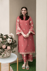 Summer 2PC Lawn Embroidered Suit - BFU00350 - | BlueFery