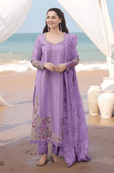 Summer 3PC Chickankari Lawn Embroidered Suit - BFB0667 - New Arrivals | BlueFery