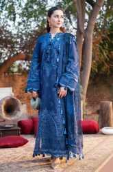 Summer 3PC Lawn Chikankari Embroidered Suit - BFB0629 - New Arrivals | BlueFery