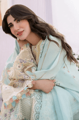 Summer 3PC Lawn Chikankari Embroidered Suit - BFB0643 - New Arrivals | BlueFery