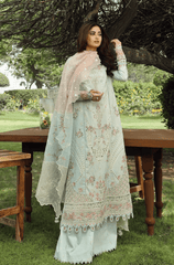 Summer 3PC Lawn Chikankari Embroidered Suit - BFB0725 - New Arrivals | BlueFery