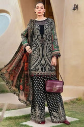 MARIA B - 3PC Lawn Digital Printed Shirt With Lawn Printed Dupatta and Trouser- BFB0709