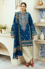 Summer 3PC Lawn Embroidered Suit - BFB0126 - | BlueFery