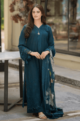Summer 3PC Lawn Embroidered Suit - BFB0243 - New Arrivals | BlueFery