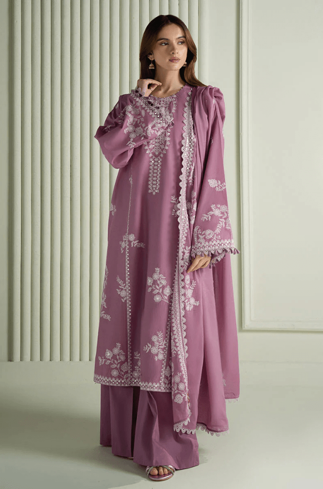 Summer 3PC Lawn Embroidered Suit - BFB04130 - New Arrivals | BlueFery