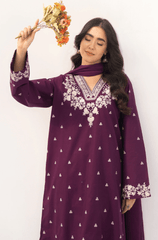 Summer 3PC Lawn Embroidered Suit - BFB04240 - | BlueFery