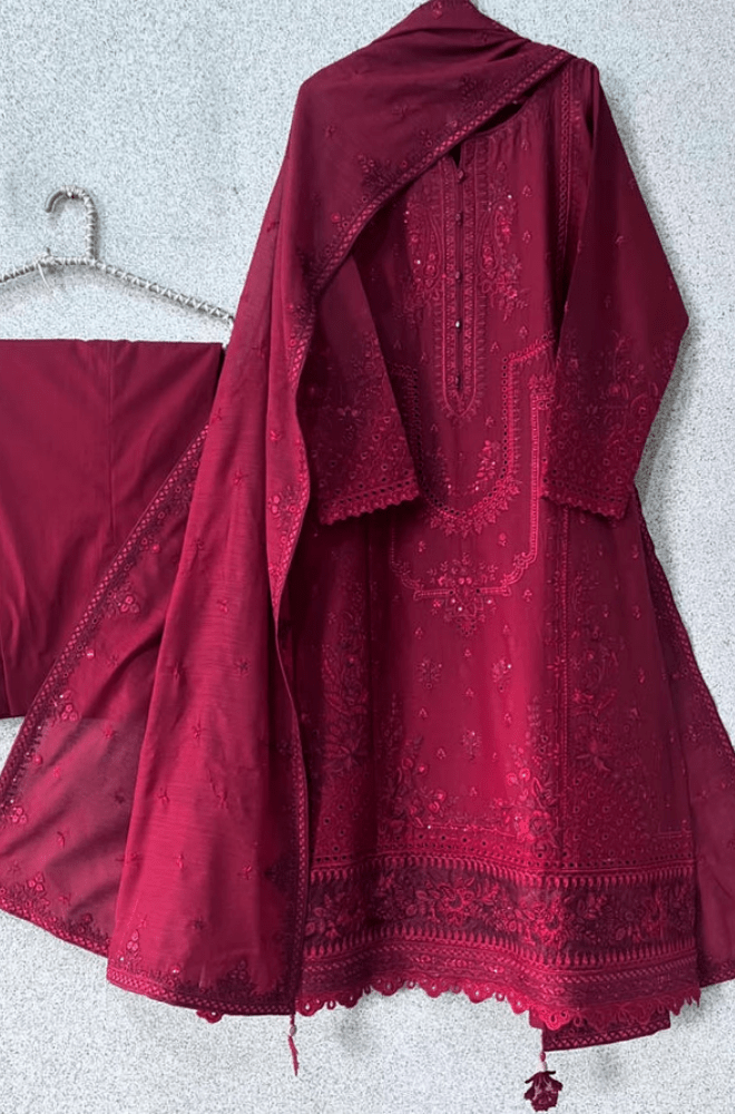 Summer 3PC Lawn Embroidered Suit - BFB05290 - New Arrivals | BlueFery