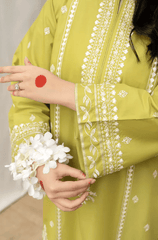 Summer 3PC Lawn Embroidered Suit - BFB0595 - | BlueFery