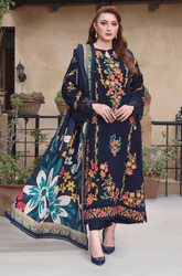 Summer 3PC Lawn Embroidered Suit - BFB0639 - New Arrivals | BlueFery