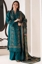 SOBIA NAZIR -3PC Lawn Embroidered Shirt with Chiffon Printed Dupatta and Trouser - BFB0645