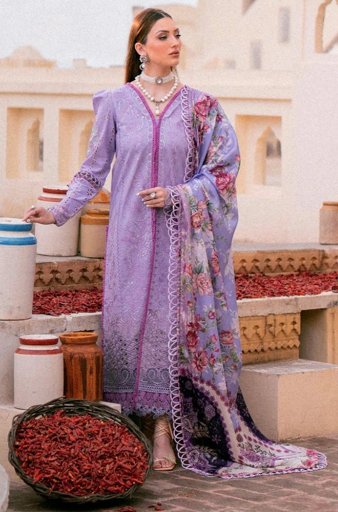 Summer 3PC Lawn Embroidered Suit - BFB0688 - New Arrivals | BlueFery