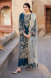 Summer 3PC Lawn Embroidered Suit - BFB0721 - New Arrivals | BlueFery