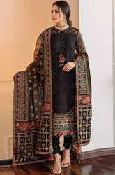 BAROQUE - 3PC Lawn Embroidered Shirt with Organza Embroidered Dupatta and Trouser - BFB0760