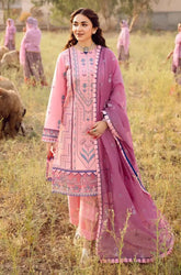 RANG RASIYA - 3PC Lawn Embroidered Shirt with Organza Embroidered Dupatta and Trouser - BFB0761