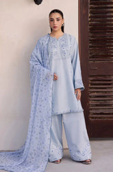 JAZMIN - 3PC Lawn Embroidered Shirt with Monar Printed Dupatta and Trouser - BFB0767
