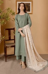Summer 3PC Lawn Embroidered Suit - BFH00050 - New Arrivals | BlueFery