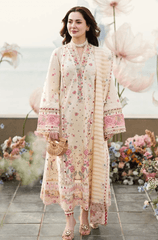 Summer 3PC Lawn Embroidered Suit - BFU0114 - luxury | BlueFery