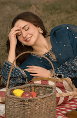 Summer 3PC Lawn Embroidered with Sequence work Suit - BFU0127 - New Arrivals | BlueFery