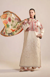 ZARA SHAHJAHAN - 3PC Lawn Embroidered Shirt with Chiffon Printed Dupatta and Trouser - BFB0746