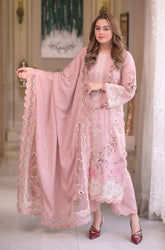 Summer 3Piece Lawn Embroidered Suit - BFB0750 - Unstitched | BlueFery