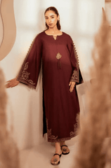 Winter 2PC Dhanak Embroidered Suit - BFB0432 - | BlueFery