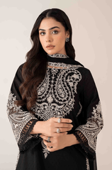 Winter 3PC Dhanak Embroidered Suit - BFB0414 - | BlueFery